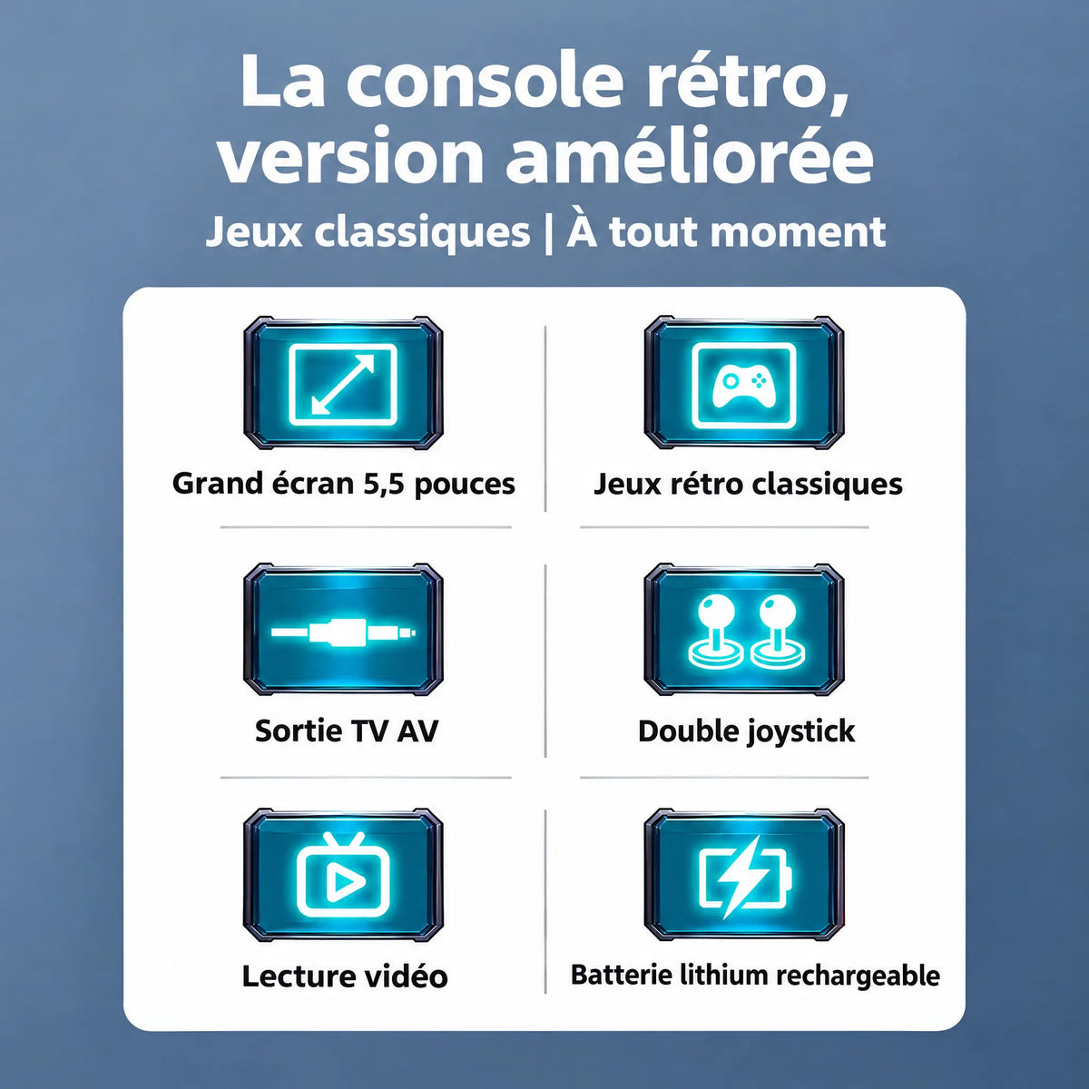 La console X9 -  Plus de 20.000 jeux intégrés