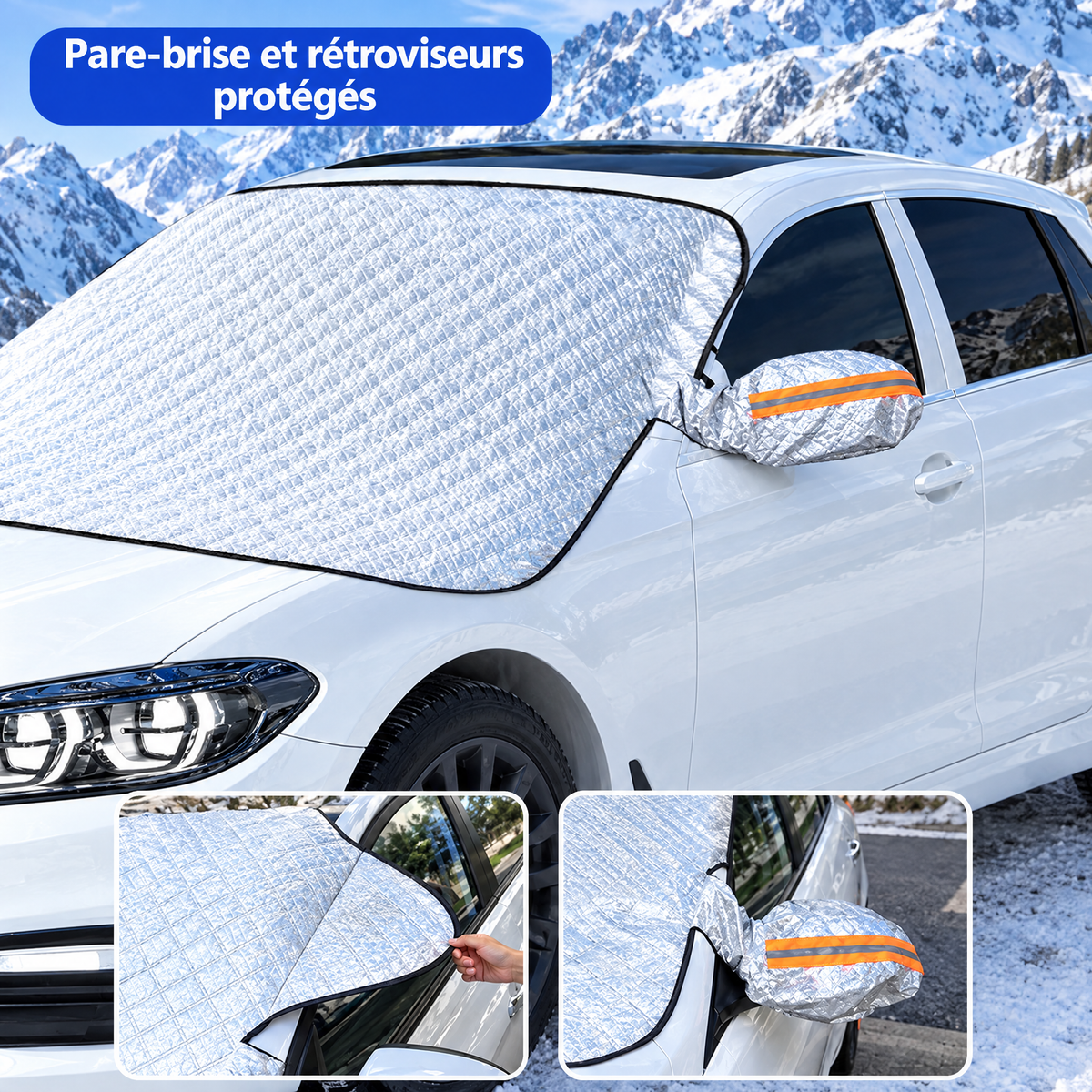 Bâche de pare-brise magnétique KDOO – anti-neige et anti-givre